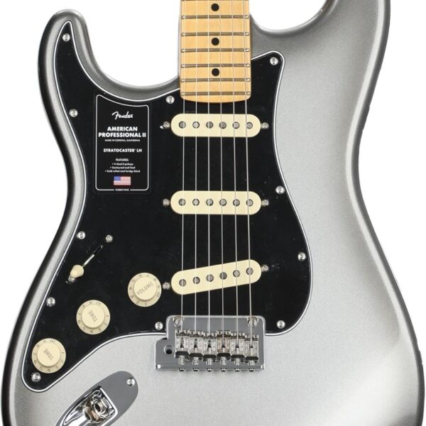 Fender American Professional II Stratocaster Left-handed - Mercury with Maple Fingerboard