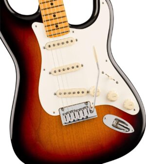 Fender American Ultra Luxe Vintage '50s Stratocaster – Maple, 3-Color Sunburst Bundle