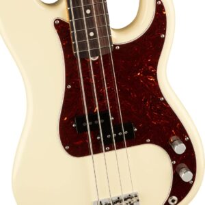Fender American Professional II Precision Bass Olympic White Bundle with Accessories