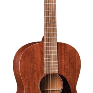 Martin Guitar 000-15SM with Gig Bag, Acoustic Guitar for the Working Musician, Mahogany Construction, Satin Finish, 000-12 Fret with Slotted Headstock, and Low Oval Neck Shape
