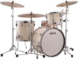 Ludwig Classic Maple Fab 22 Shell Pack - Vintage White Marine