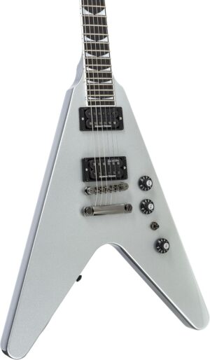 Gibson Dave Mustaine Flying V EXP Electric Guitar - Silver Metallic