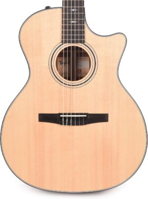 Taylor 314ce-N Grand Auditorium Nylon Sitka Spruce/Sapele Acoustic-Electric Guitar with Hardshell Case, Natural