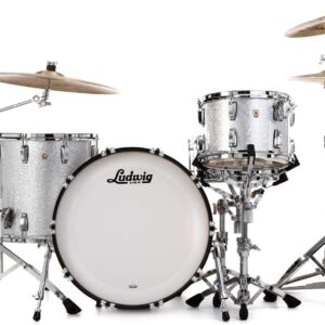 Ludwig Classic Maple Fab 22 Shell Pack - Silver Sparkle