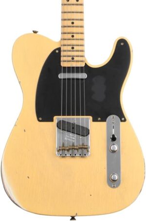 Fender Custom Shop 52 Telecaster Relic Electric Guitar - Aged Nocaster Blonde