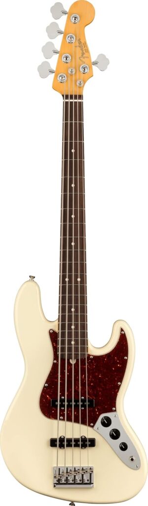 Fender American Professional II Jazz Bass V Olympic White Bundle