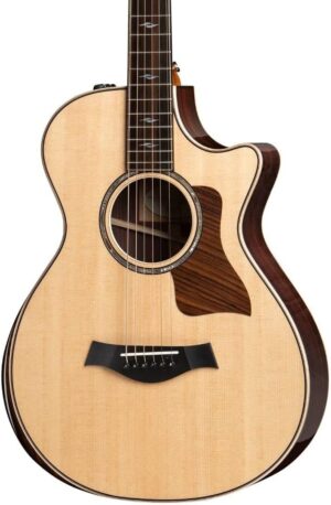 Taylor 812ce, 12-fret Acoustic-electric Guitar - Natural with V-Class Bracing and Radiused Armrest