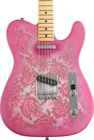 Fender Custom Shop Vintage Custom '68 Paisley Telecaster Electric Guitar - Pink Paisley, NOS